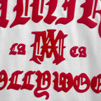 AMIRI Gothic MA Monogram Chest Graphic Short‑Sleeve Tee