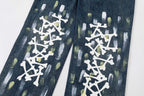 AMIRI Bone MA Logo Vintage Wash Baggy Denim Jeans