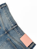 Acne Studios Distressed Flared Leg Vintage Wash Denim Jeans
