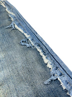 Acne Studios Distressed Knee‑Length Denim Shorts