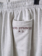 Acne Studios Heather Grey Wide‑Leg Sweatpants