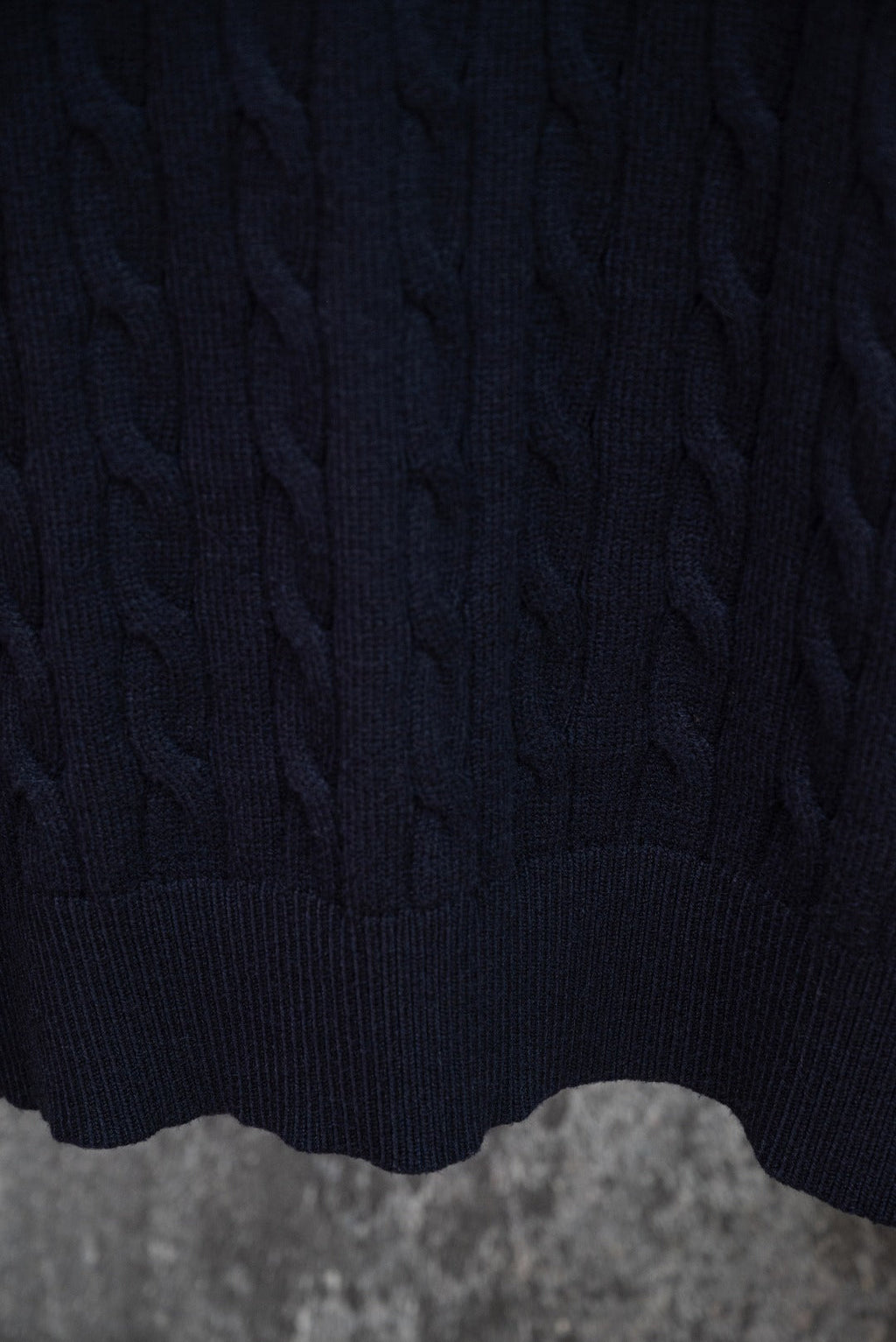 Men's Cable Knit Short‑Sleeve Collared Polo Top, Red Rider Chest Embroidery