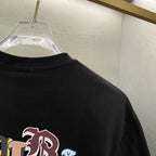 Amiri Gothic Style Letter Chest Graphic Crew‑Neck Short‑Sleeve T‑Shirt