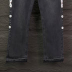 AMIRI Rhinestone‑Embellished Flared Denim Jeans