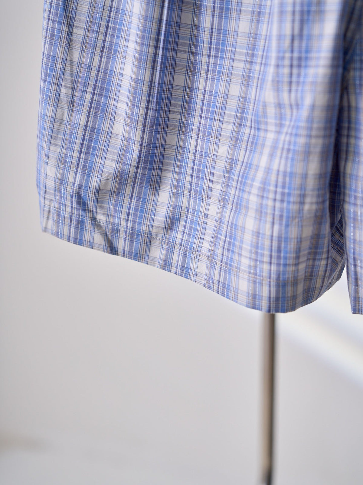 Acne Studios Blue Plaid Casual Boxer Shorts