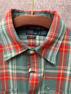 Ralph Lauren Men's Plaid Flannel Long‑Sleeve Button‑Down Shirt