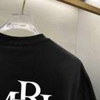 Amiri Interlocking Monogram Chest Graphic Crew‑Neck Short‑Sleeve T‑Shirt