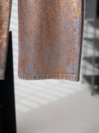 Acne Studios Metallic Gradient Wide‑Leg Jeans