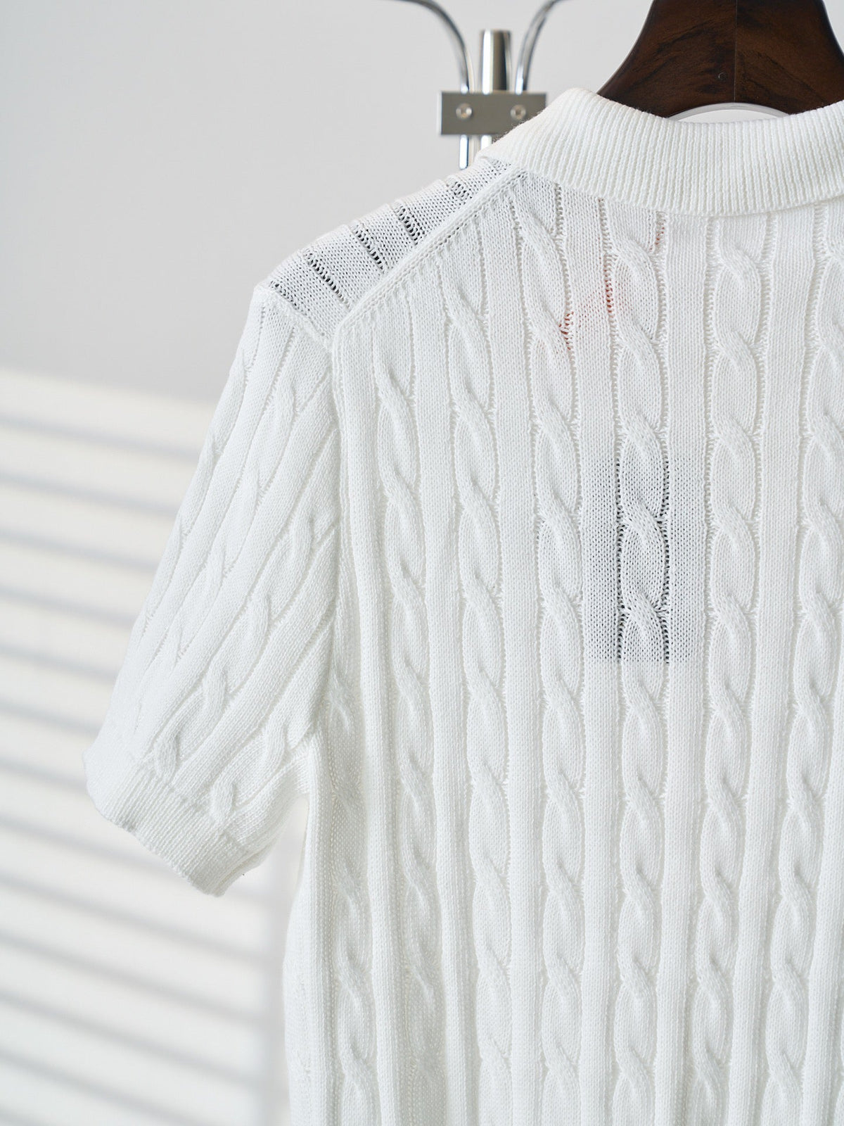 Ralph Lauren Men's Cable‑Knit Short‑Sleeve Polo Shirt