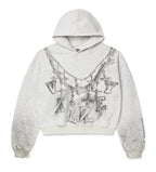 Vale Forever Big Chain Hoodie Grey