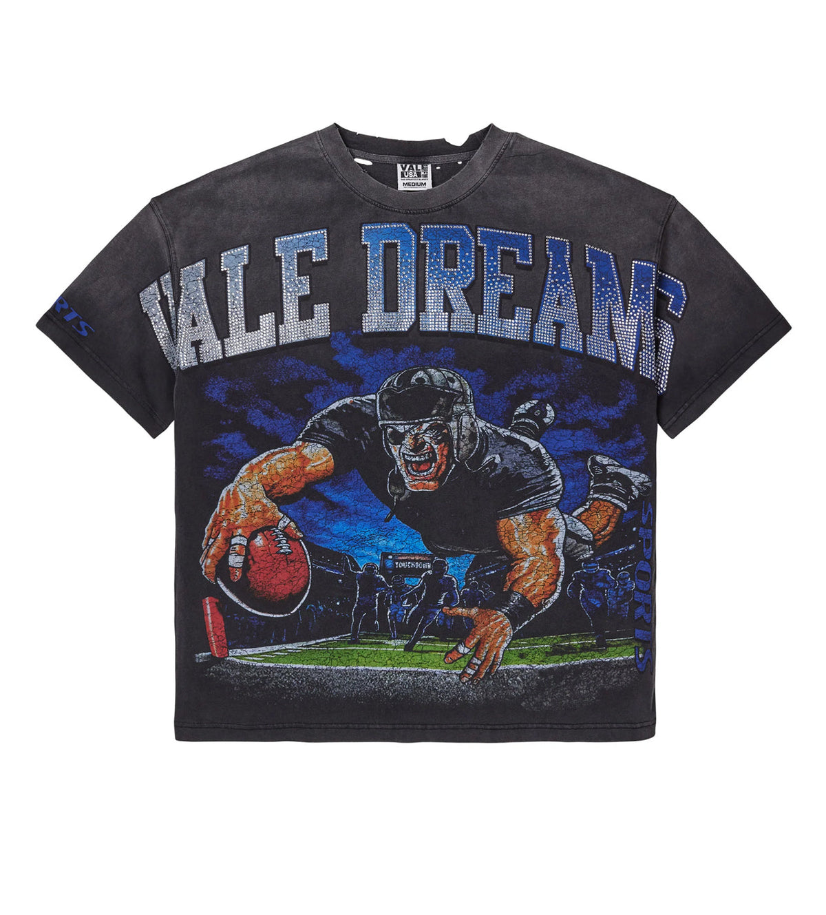 Vale Forever Gridiron Bling Tee Black