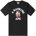 A Bathing Ape BAPE Check College Tee