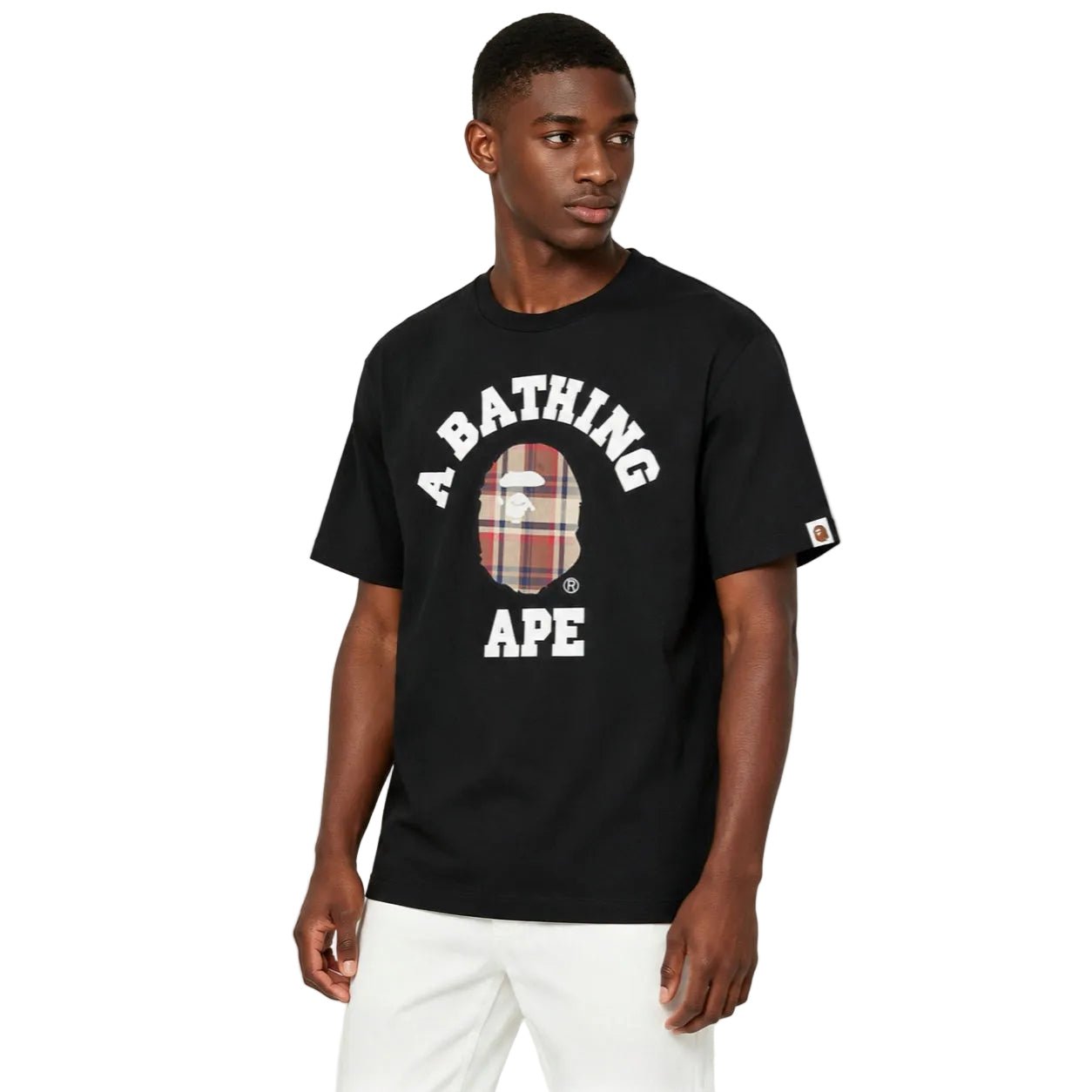 A Bathing Ape BAPE Check College Tee