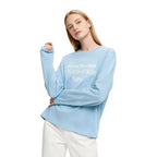 Acne Sprayed 1996 Logo Long Sleeve T-shirt Corn Flower Blue