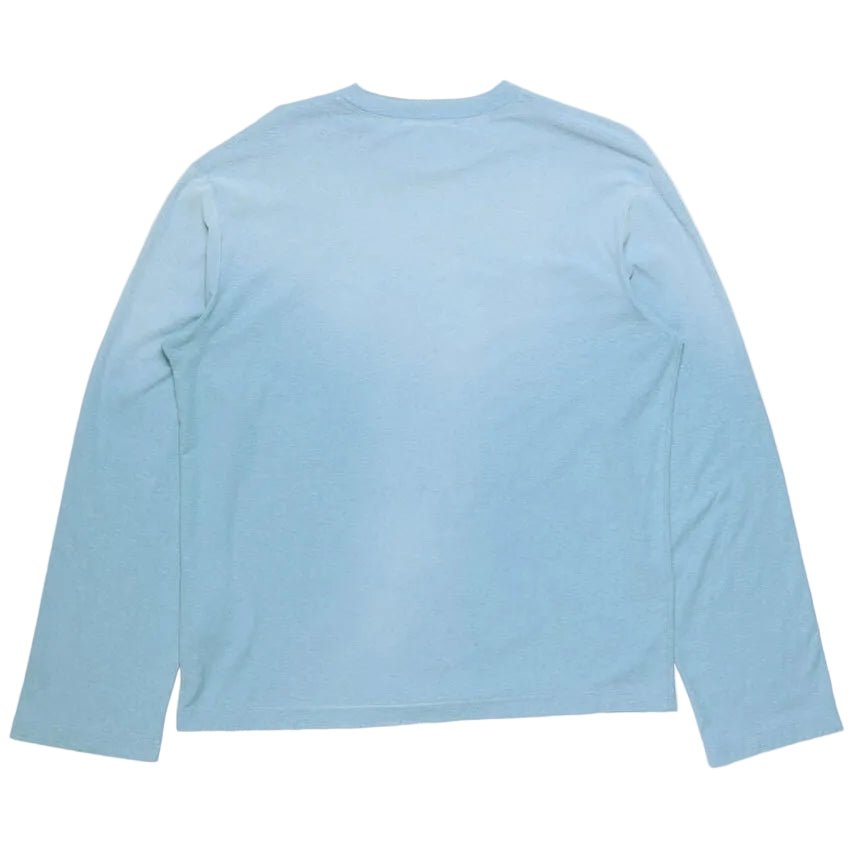 Acne Sprayed 1996 Logo Long Sleeve T-shirt Corn Flower Blue