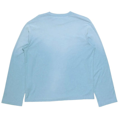 Acne Sprayed 1996 Logo Long Sleeve T-shirt Corn Flower Blue