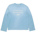 Acne Sprayed 1996 Logo Long Sleeve T-shirt Corn Flower Blue