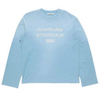 Acne Sprayed 1996 Logo Long Sleeve T-shirt Corn Flower Blue