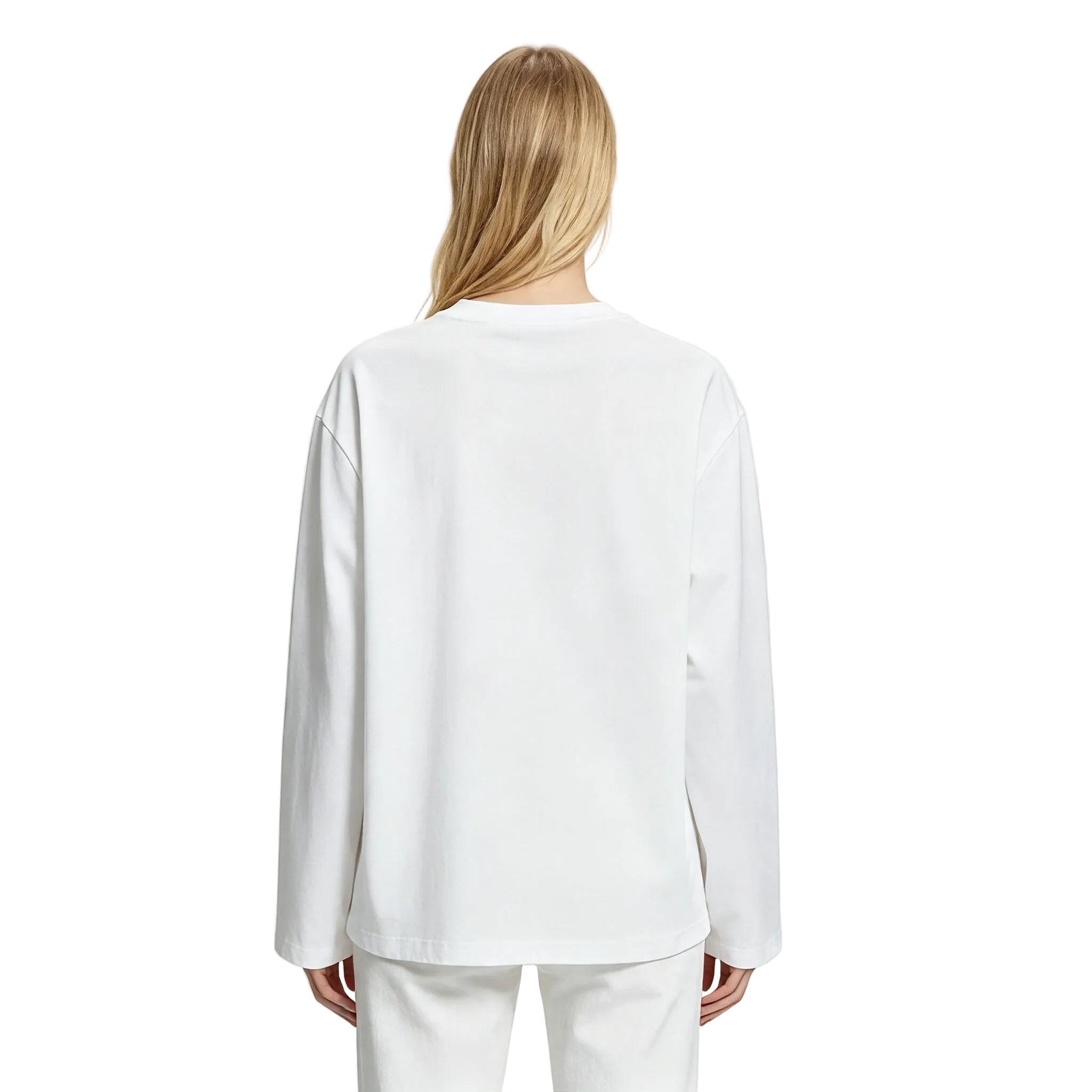 Acne Studios 1996 LOGO Long Sleeve RELAXED FIT Off white
