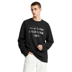 ACNE STUDIOS EDDEN RHINESTONE LONG SLEEVE TOP Black