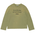 Acne Studios Logo 1996 Long Sleeve T-Shirt Olive Green