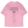 Acne Studios Logo T-Shirt Cotton Candy Pink