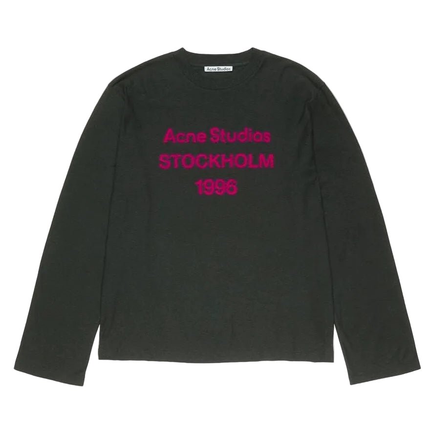 Acne Studios 1996 LOGO Long Sleeve RELAXED FIT Black