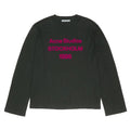 Acne Studios 1996 LOGO Long Sleeve RELAXED FIT Black