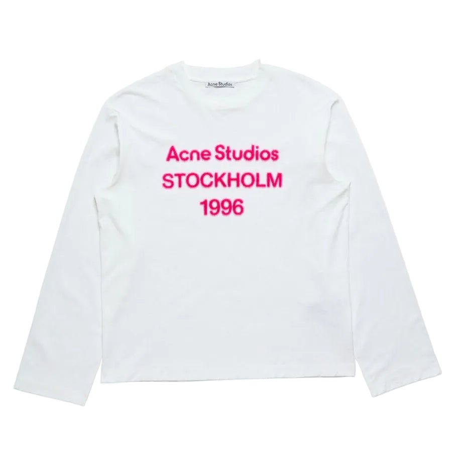 Acne Studios 1996 LOGO Long Sleeve RELAXED FIT Off white