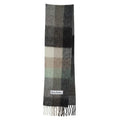 Acne Studios Mohair Checked Scarf Green Grey Black