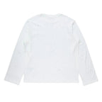 Acne Studios Rhinestone logo Long sleeve T-shirt Optic White