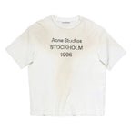 Acne Studios Sprayed 1996 Logo T-shirt Dusty White