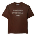 Acne Studios T-Shirt Logo Marron Chocolat