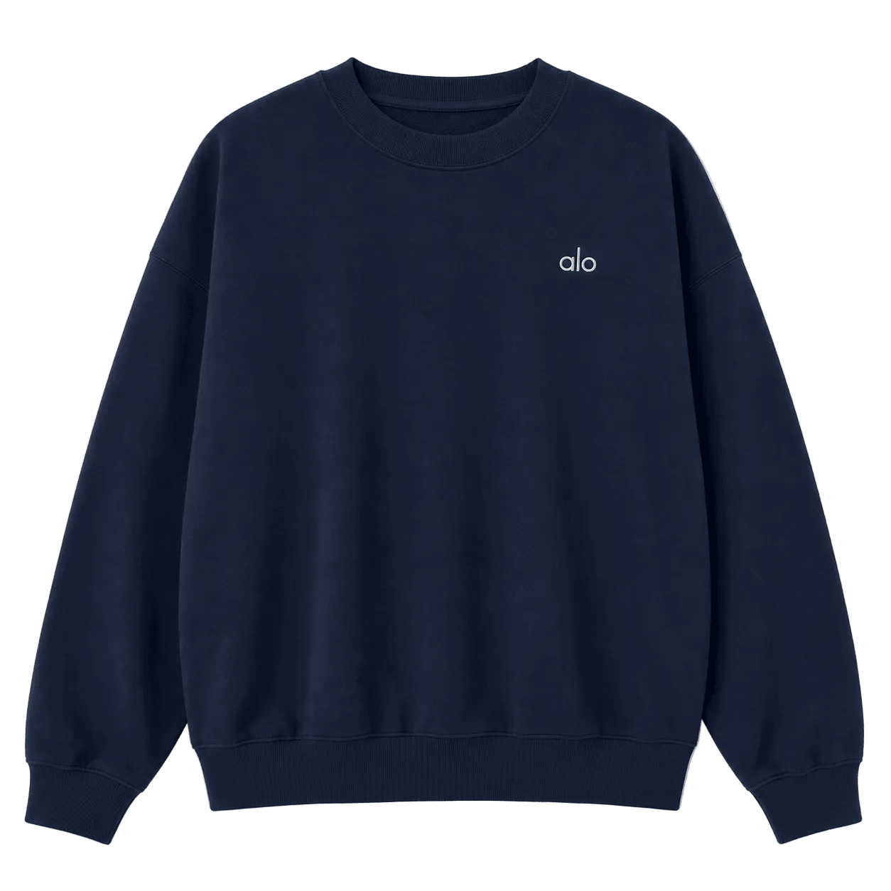 ALO Accolade Crew Neck Pullover Navy