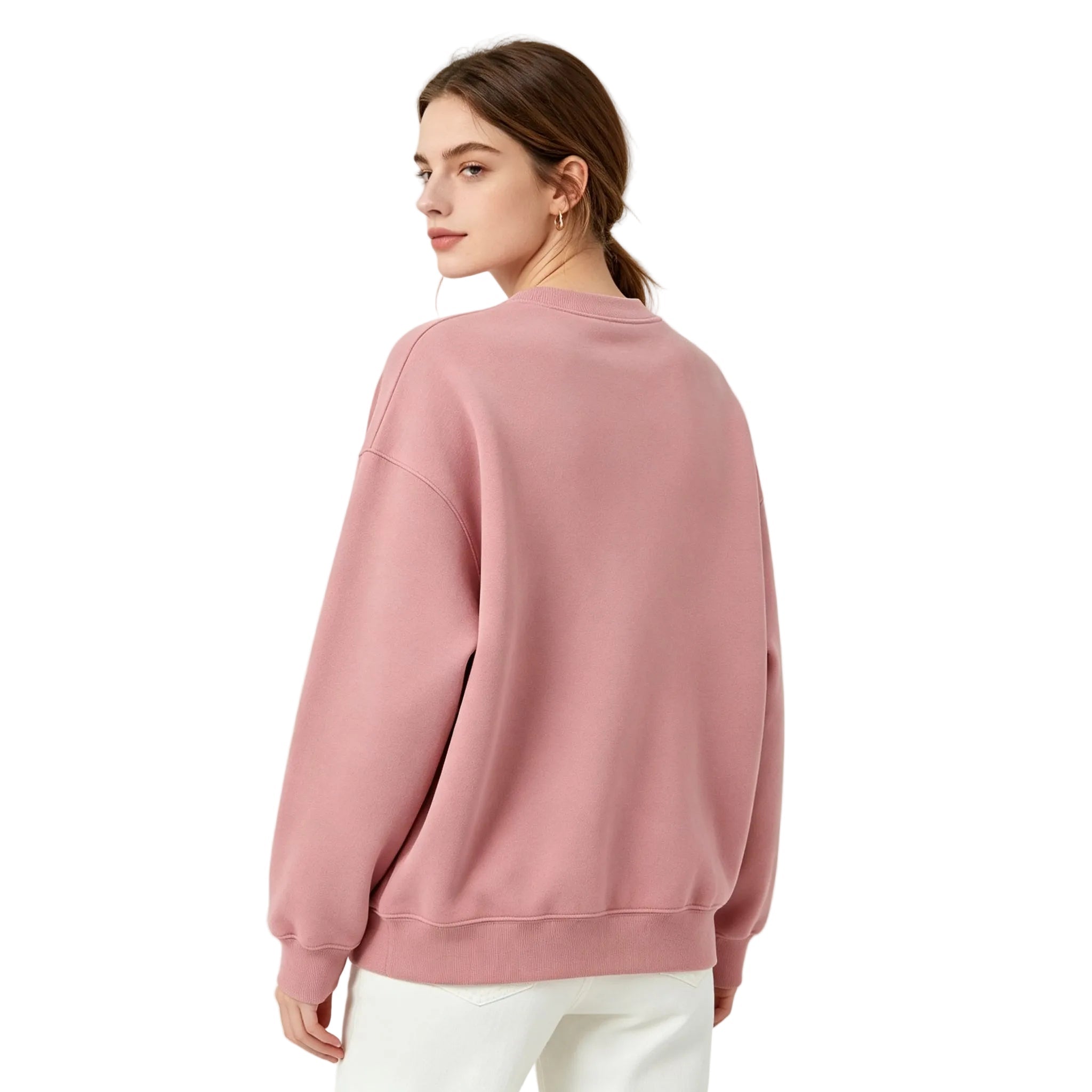ALO Accolade Crew Neck Pullover Vintage Pink