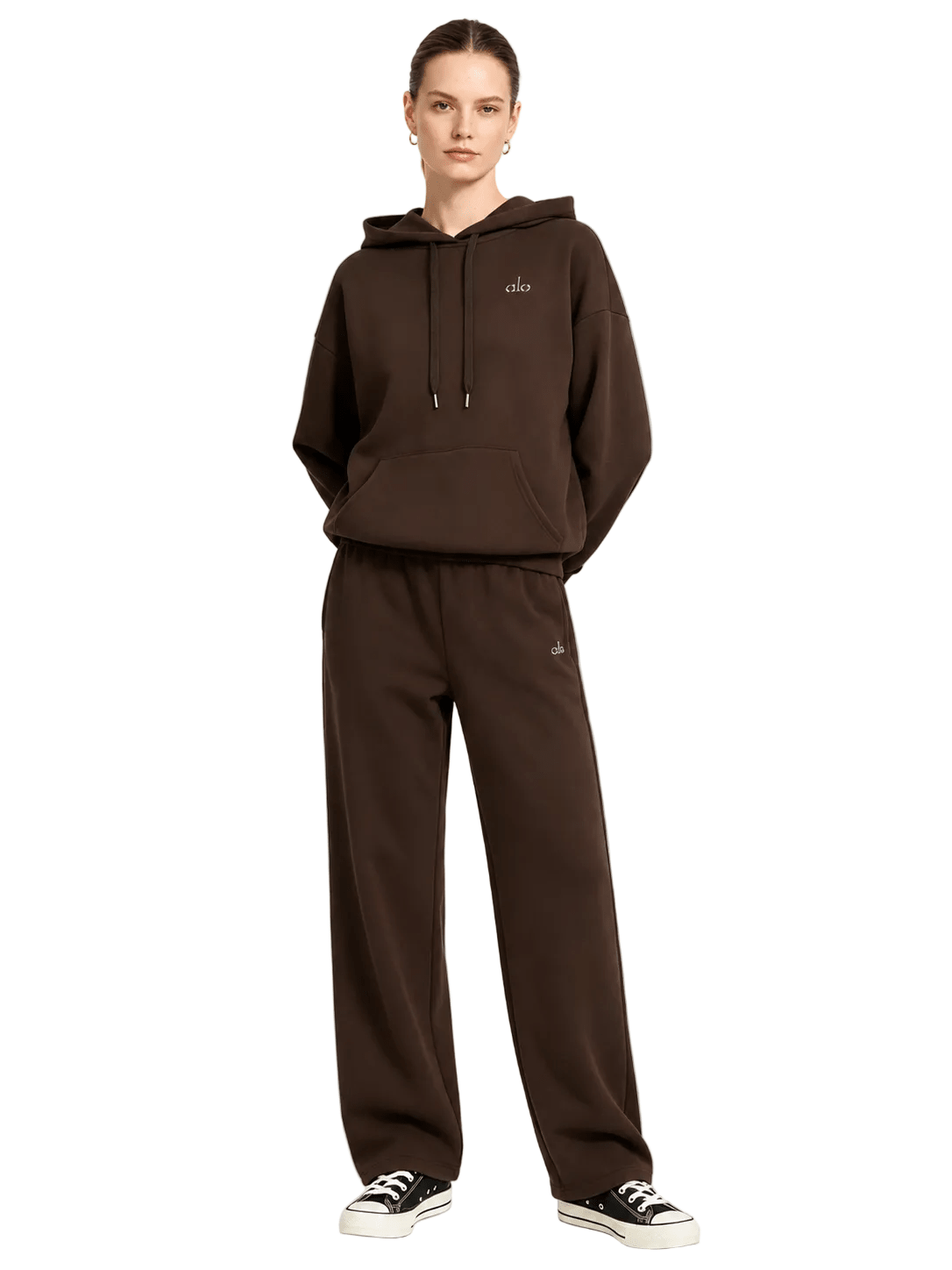 Alo Yoga Accolade Straight Leg Sweatpants Brown
