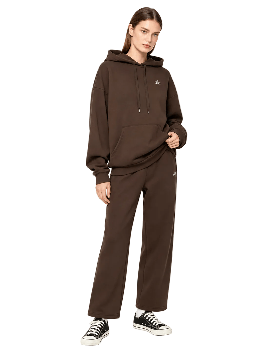 Alo Yoga Accolade Straight Leg Sweatpants Brown