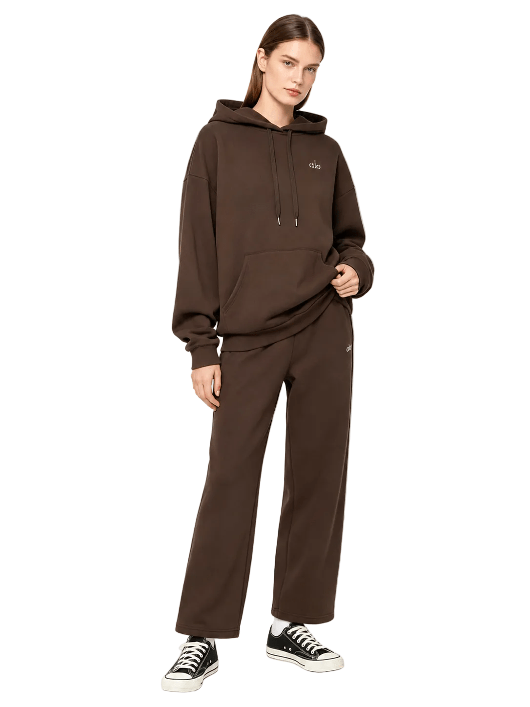 Alo Yoga Accolade Straight Leg Sweatpants Brown