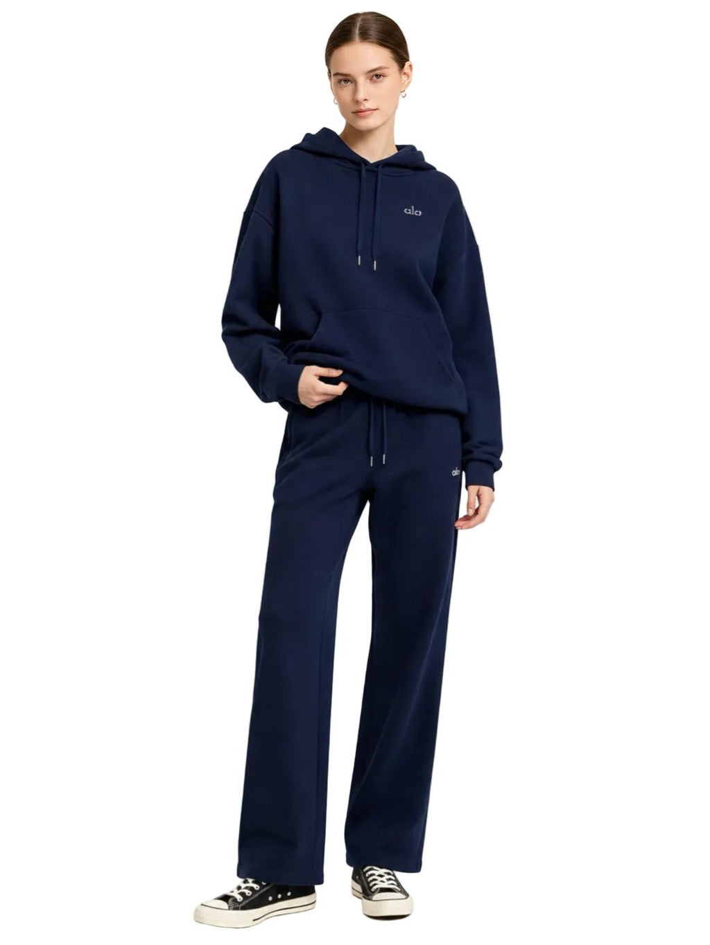 Alo Yoga Accolade Straight Leg Sweatpants Navy
