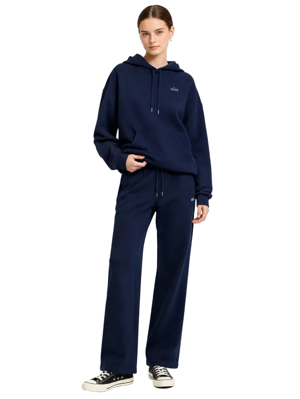 Alo Yoga Accolade Straight Leg Sweatpants Navy