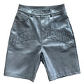 Bottega Desires Leather Shorts Grey