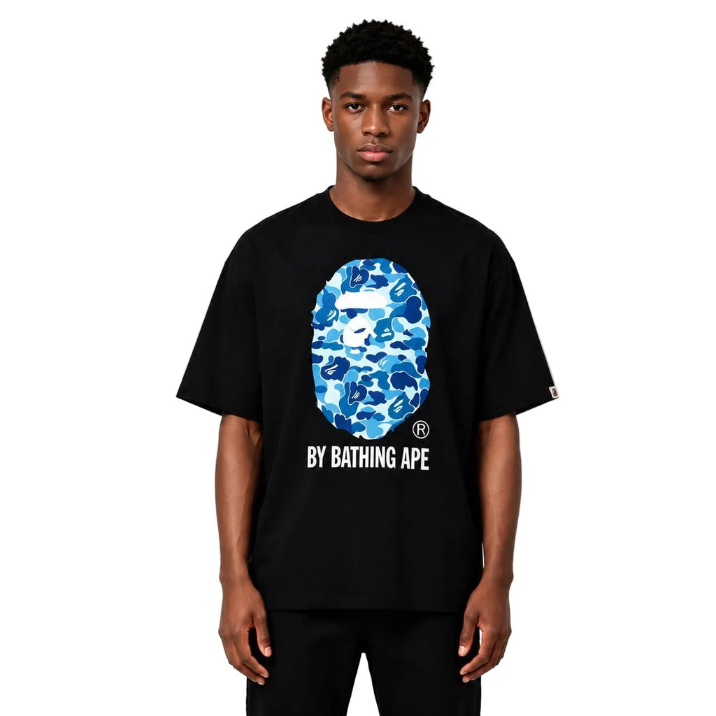 BAPE ABC Camo By Bathing Ape Tee Black Blue