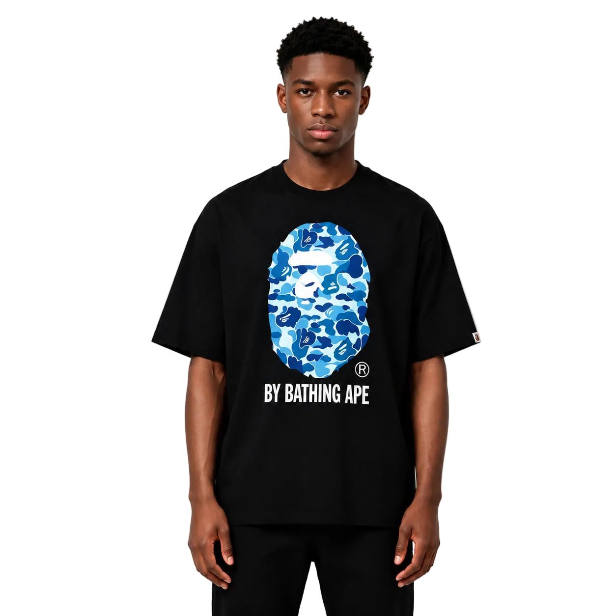 BAPE ABC Camo By Bathing Ape Tee Black Blue