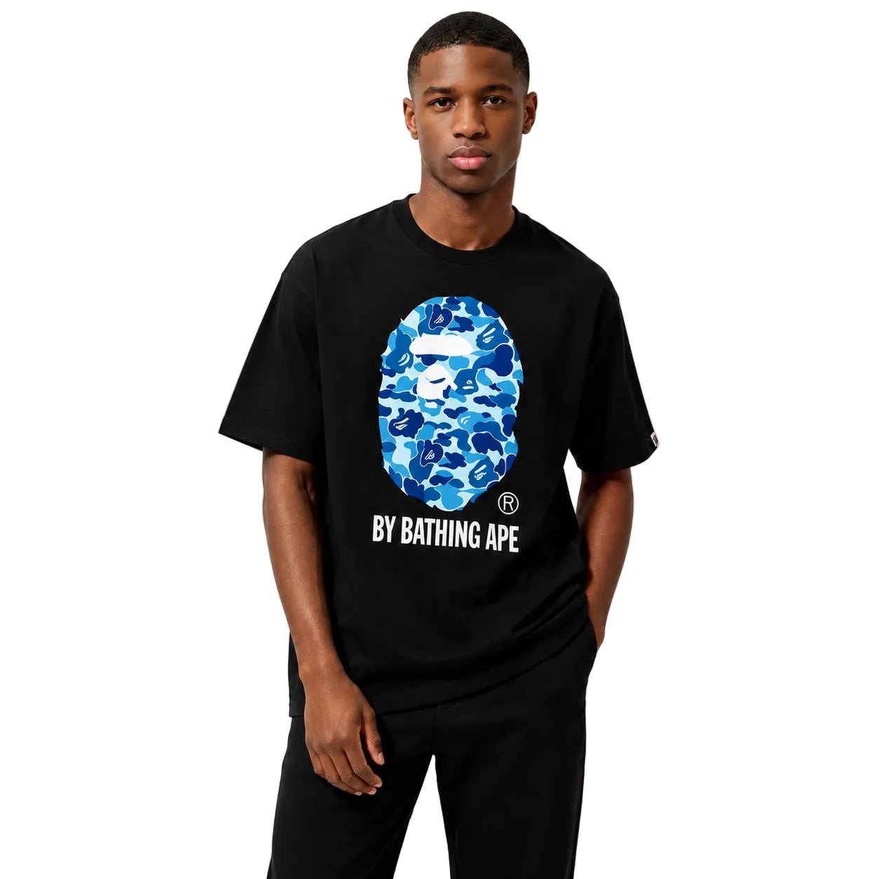 BAPE ABC Camo By Bathing Ape Tee Black Blue