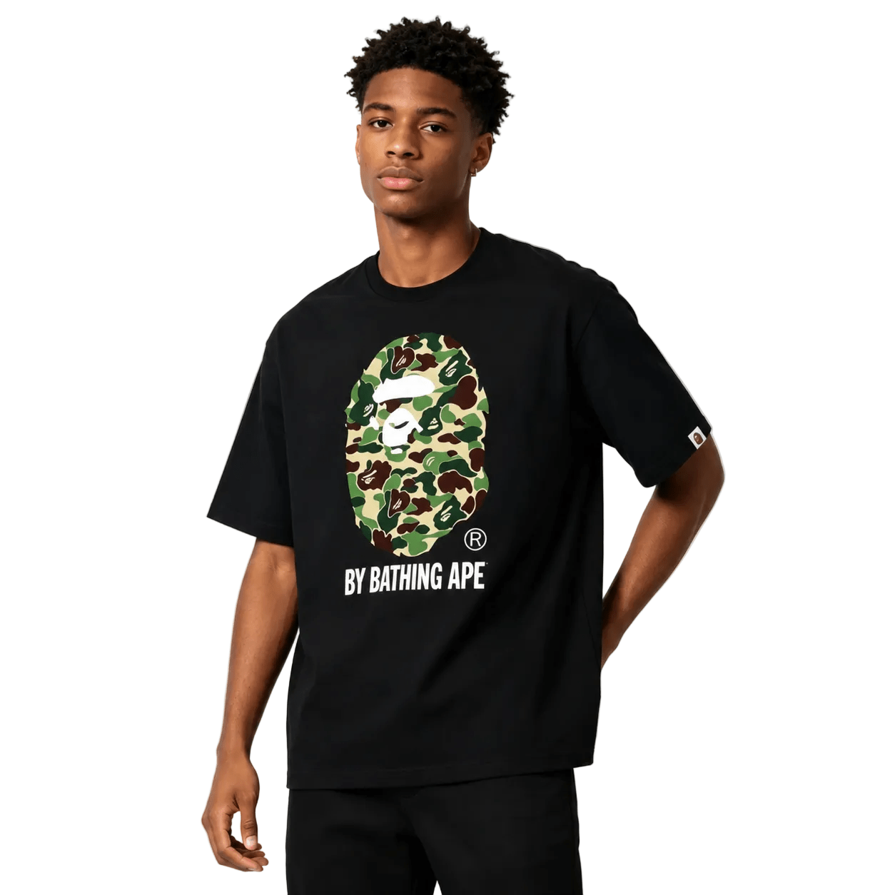 BAPE ABC Camo By Bathing Ape Tee Black Green