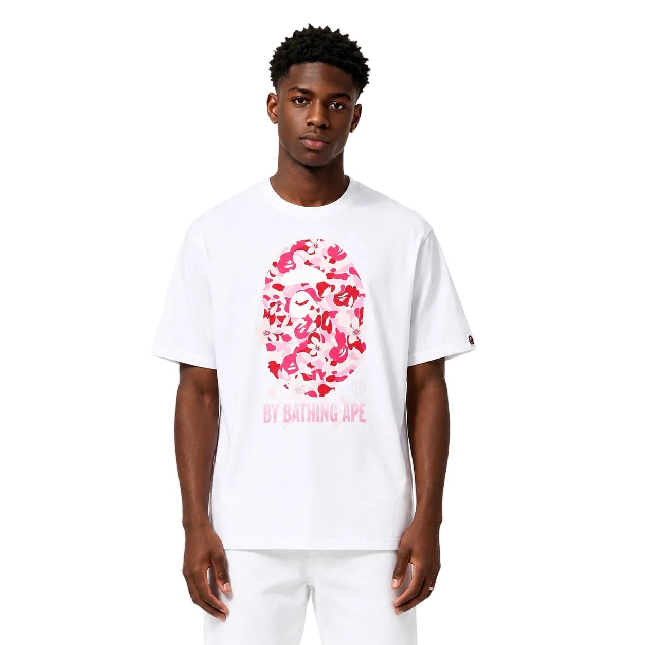 BAPE ABC Sakura Camo By Bathing Ape Tee SS26 White