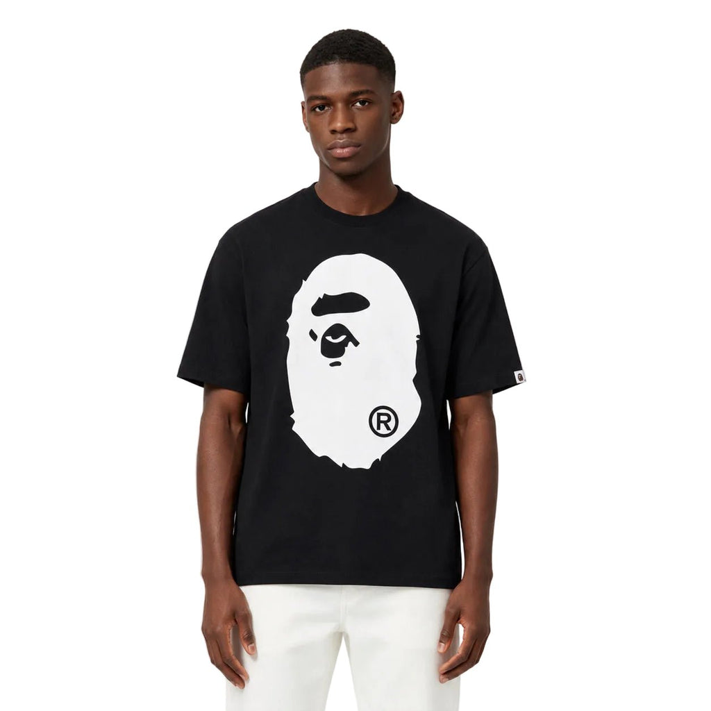 Bape Bicolor Big Ape Head Tee Black