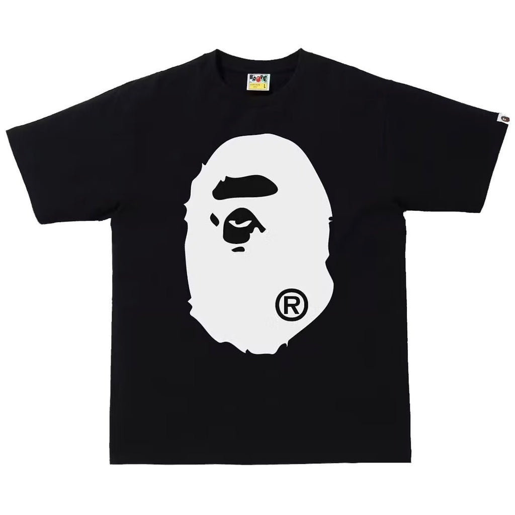 Bape Bicolor Big Ape Head Tee Black
