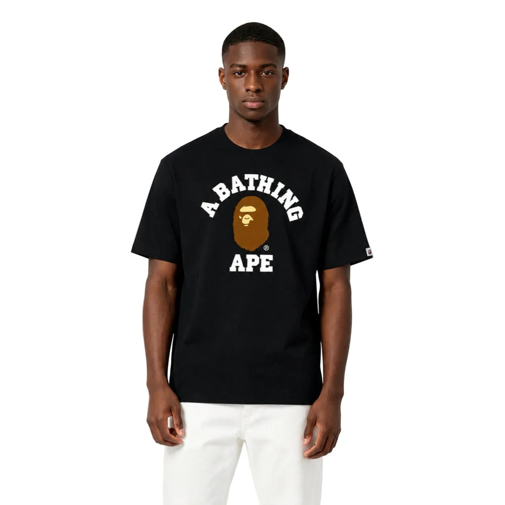 BAPE College Tee SS26 Black