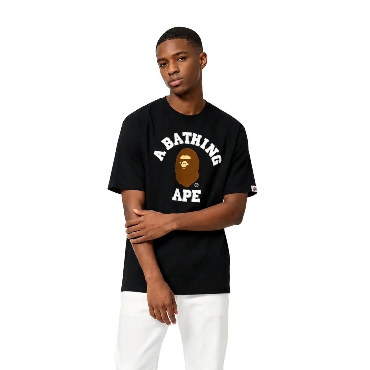 BAPE College Tee SS26 Black